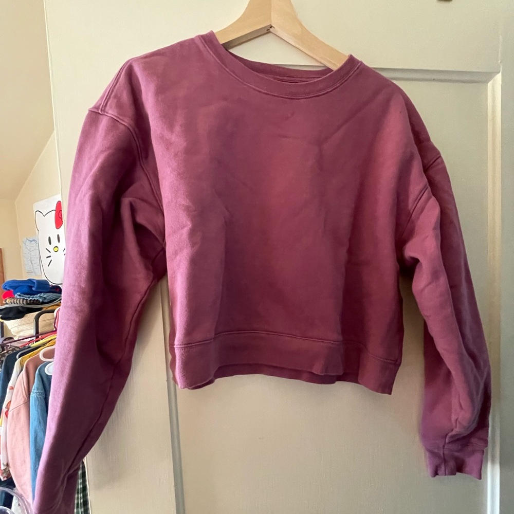 Girlfriend Collective 50/50 Cropped Sweatshirt